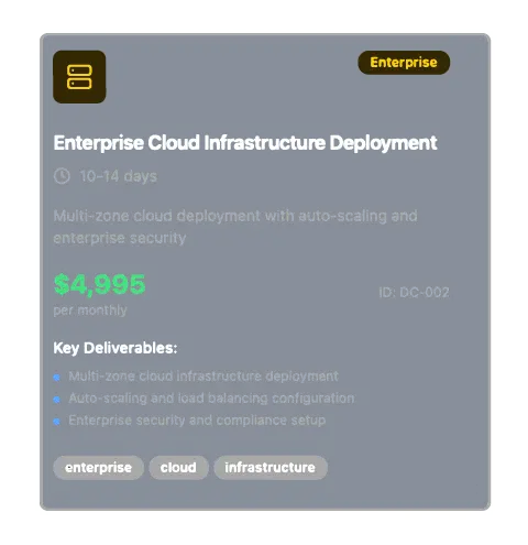 Enterprise Cloud Infrastructure Deployment