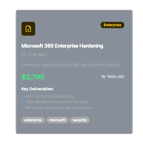 Microsoft 365 Enterprise Hardening