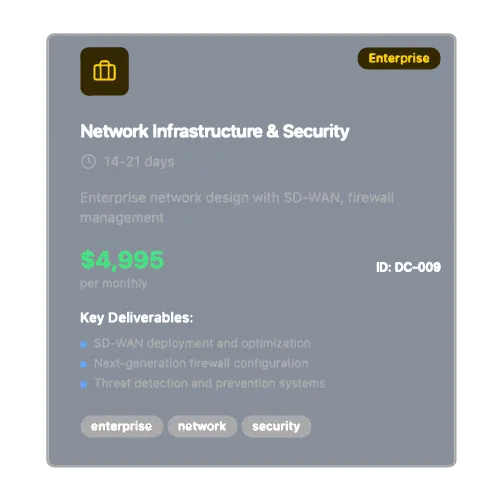 Network Infrastructure & Security