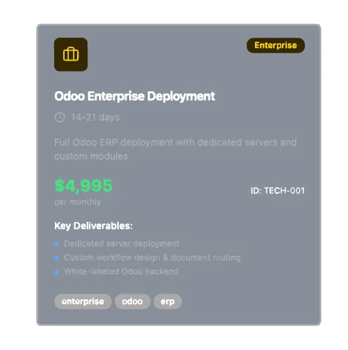 Odoo Enterprise Deployment
