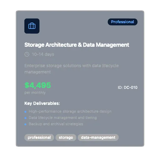 Storage Architecture & Data Management